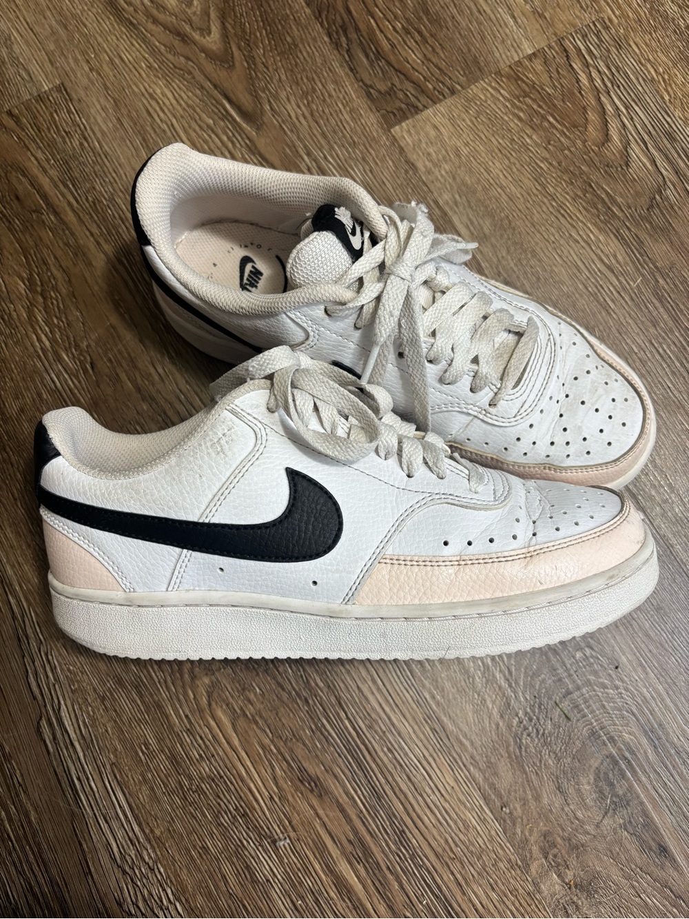 Nike Court Vision Low White and Pink